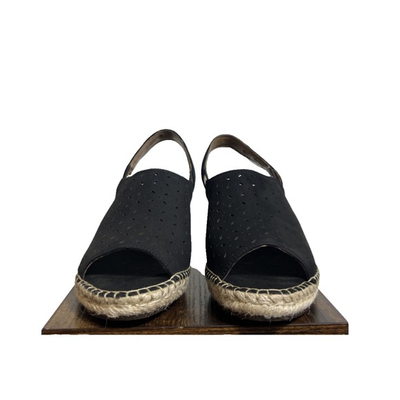 Unstructured by Clarks Womens Petrina Gail Black Nubuck Espadrilles Shoes Size 7 - Picture 6 of 10